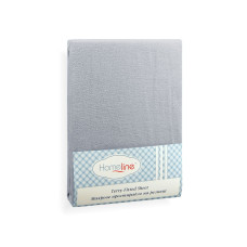 Простирадло махрове на резинці Home Line (темно-сіре) 180х200см 123217