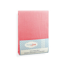 Простирадло махрове на резинці Home Line (темно-персикове) 180х200см 123216