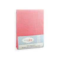 Простирадло махрове на резинці Home Line (темно-персикове) 160х200см 123209