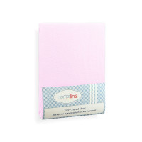 Простирадло махрове на резинці Home Line (світло-рожеве) 90х200см 123194