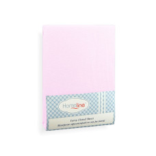 Простирадло махрове на резинці Home Line (світло-рожеве) 90х200см 123194