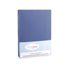 Простирадло трикотажне на резинці Home Line (синє) 200х200см 123184