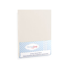 Простирадло трикотажне на резинці Home Line (бежеве) 200х200см 123183