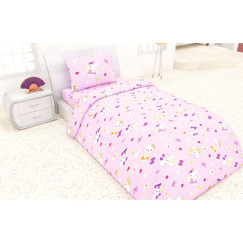 Дитячий комплект постільної білизни Home Line "Кітті" (рожевий) 123008