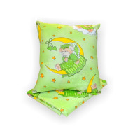 Дитячий комплект постільної білизни Home Line "Ведмедик на місяці" (зелений) 123002