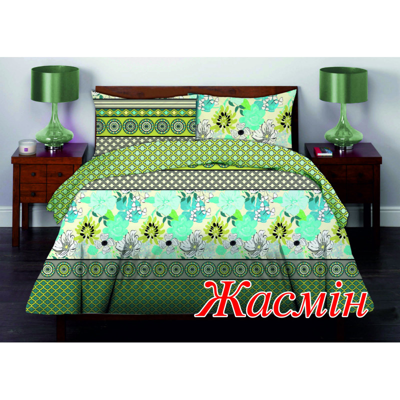 Двоспальний комплект постільної білизни Home Line "Жасмін" 50х70 (кейс) 122951