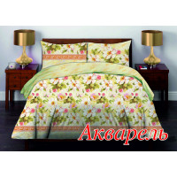 Півтораспальний комплект постільної білизни Home Line "Акварель" 50х70 (кейс) 122922