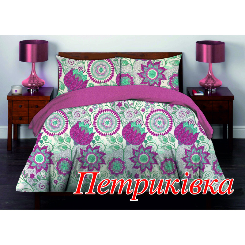 Півтораспальний комплект постільної білизни Home Line "Петриківка" 50х70 122813
