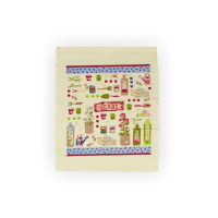 Серветка махрова кухонна Akipek "Трави" 30х40см 121481