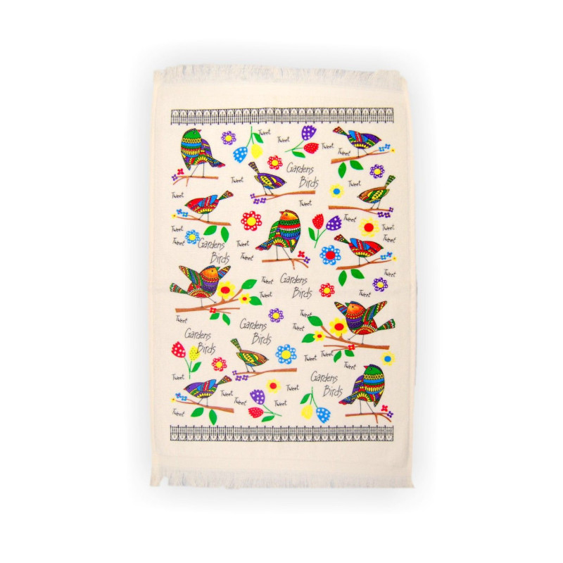 Рушник велюровий кухонний Home Line "Птахи" 40х60см 120438