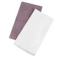 Набір рушників махрових кухонних 2 шт. Home Line (кремово-фіолетовий) 40х60см 118295