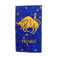 Рушник велюровий Home Line "Зодіак Телець" (синьо-жовті), 50х90см 117287