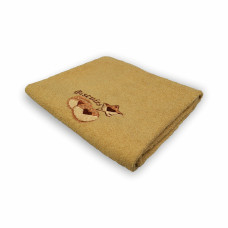 Рушник махровий кухонний Home Line з вишивкою (бежевий) 40х60см 117266