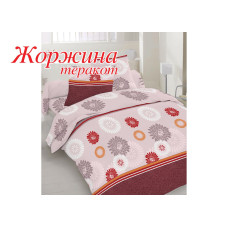 Двоспальный комплект постельного белья Home Line "Жоржина" (теракотовый) 70х70 113864