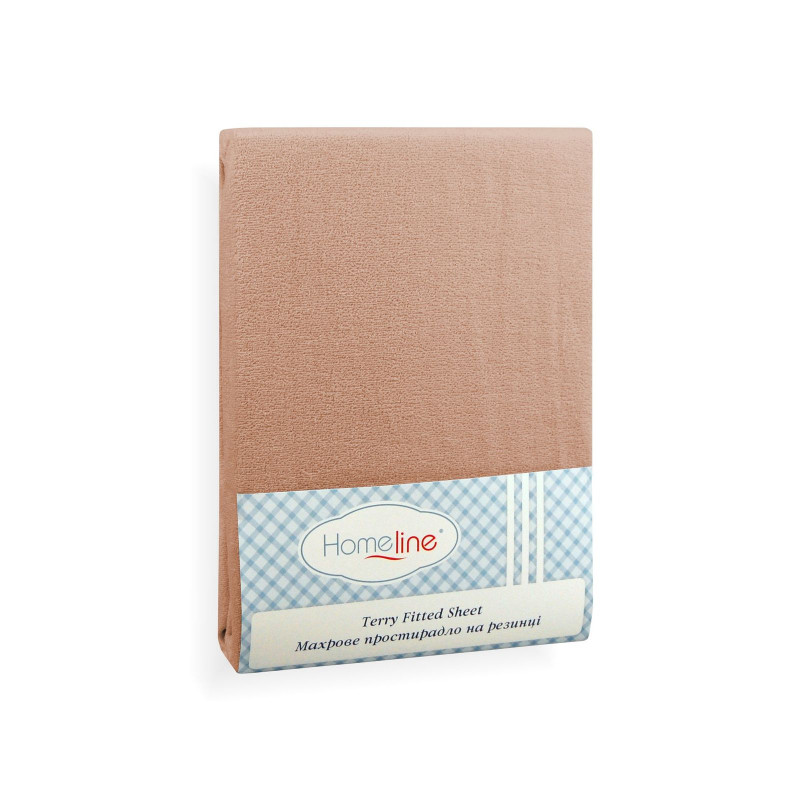 Простирадло махрове на резинці Home Line (бежеве) 160х200см 113827
