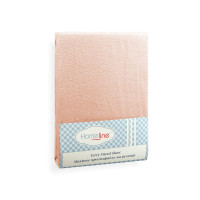 Простыня махровая на резинке Home Line (персиковая) 160х200см 113826