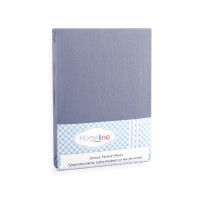 Простыня трикотажная на резинке Home Line (серый) 200х200см 113820