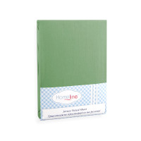 Простирадло трикотажне на резинці Home Line (оливкове) 200х200см 113818