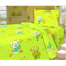 Детский комплект постельного белья Home Line "Веселые мышата" (зеленый) 113373