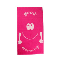 Рушник махровий Home Line "Smile good morning" (рожевий), 70х140см 112140