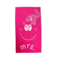 Рушник махровий Home Line "Smile mrs" (рожевий), 50х90см 111666