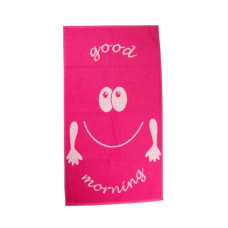Рушник махровий Home Line "Smile good morning" (рожевий), 50х90см 111665