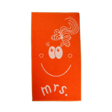 Рушник махровий Home Line "Smile mrs" (оранжевый), 50х90см 111660