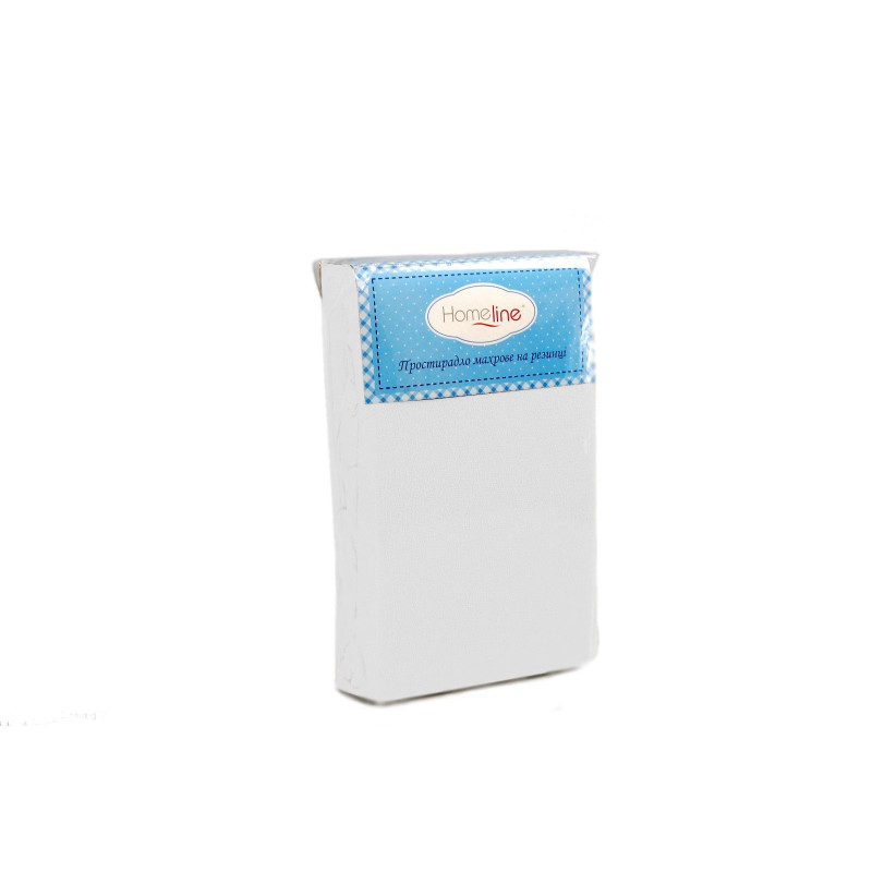 Простыня махровая на резинке Home Line (белая) 90х200см 110455