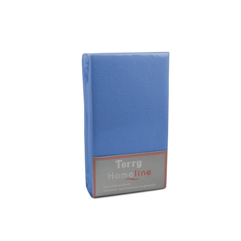 Простирадло махрове на резинці Home Line (синє) 180х200см 105560
