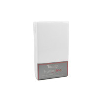 Простыня махровая на резинке Home Line (белая) 140х200см 105522