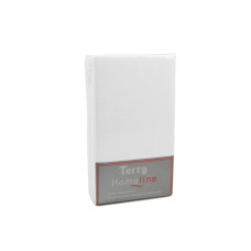 Простыня махровая на резинке Home Line (белая) 140х200см 105522