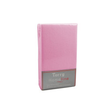 Простыня махровая на резинке Home Line (розовая) 140х200см 105516