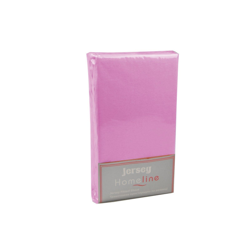Простирадло трикотажне на резинці Home Line (рожеве) 180х200см 105464