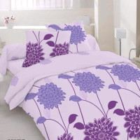 Евро комплект постельного белья Home Line "Гортензия" (фиолетовый) 70х70 105143