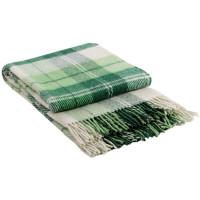 Плед Vladi "Ельф" (бело-салатово-зеленый) 200х220см 104808