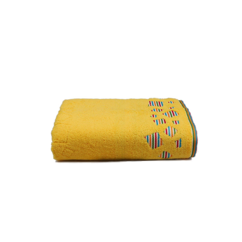 Рушник махровий Home Line "Rainbow new" (жовтий), 70х140см 103530