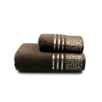 Рушник махровий Home Line "Perseus new" (темно-коричневий), 70х140см 103520