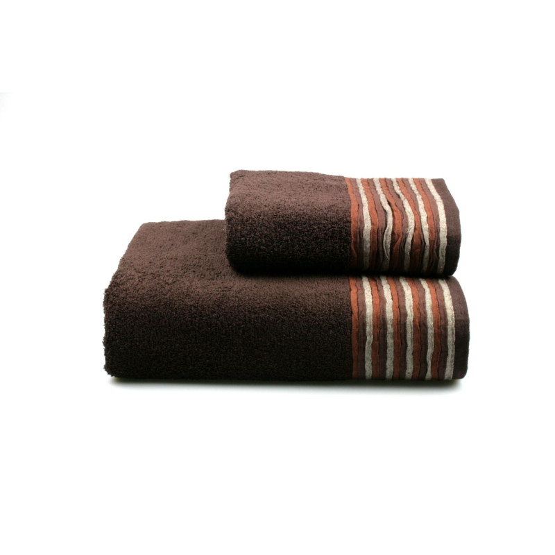 Рушник махровий Home Line "Eirene new" (темно-коричневий), 70х140 см 103509
