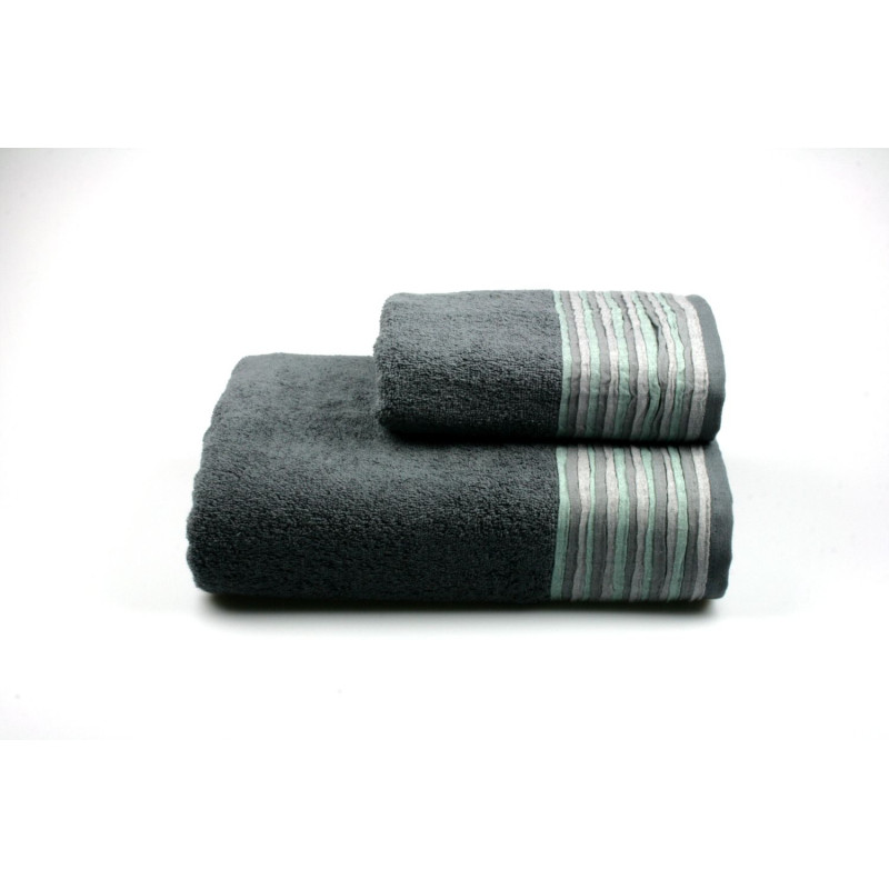 Рушник махровий Home Line "Eirene new" (серый), 50х90см 103500
