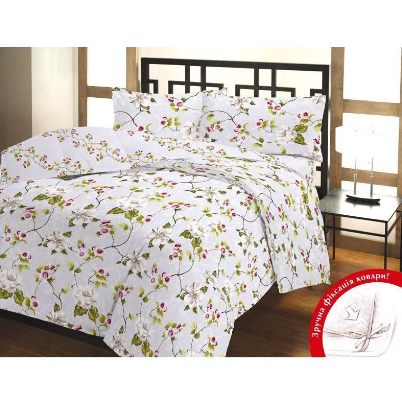 Півтораспальний комплект постільної білизни Home Line "Каприз" (сірий) 102579