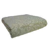 Простирадло махрове Home Line "Monogram" (зелене) 150х200см 101910