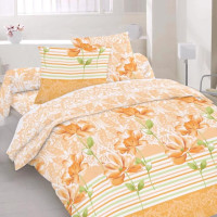 Двоспальний комплект постільної білизни Home Line "Фрезія" (персиковий) 70х70 101799