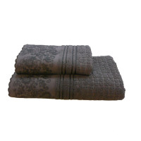 Рушник махровий Shamrock "Hellen" (темно-коричневий), 50х90см 99075