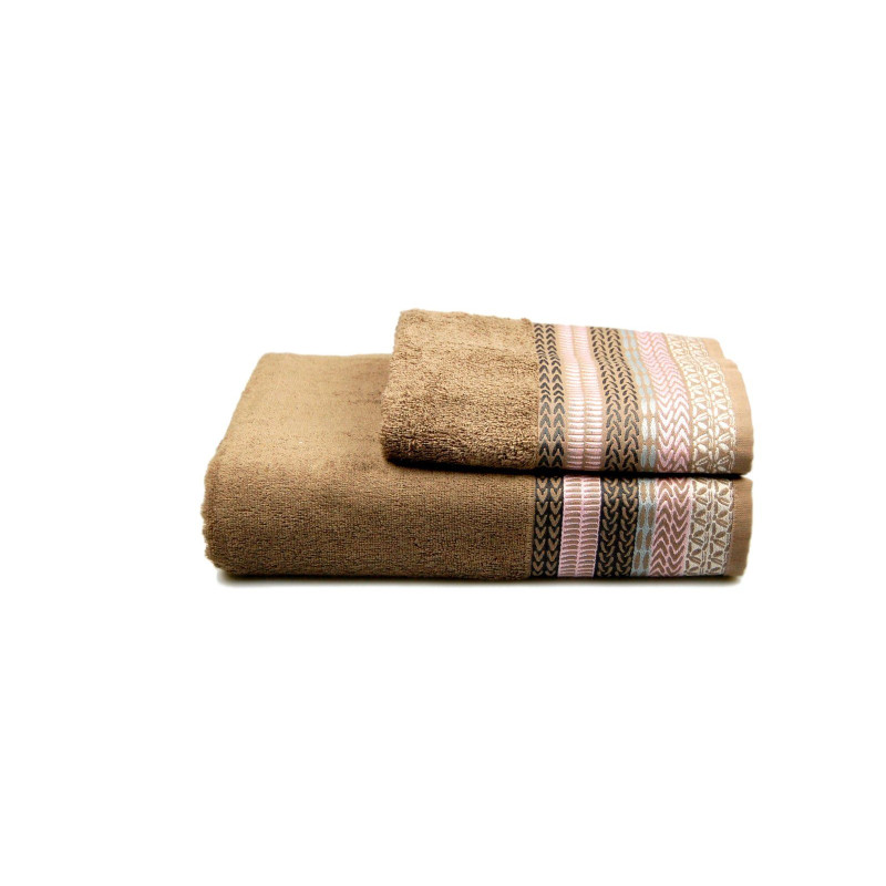 Рушник махровий Home Line "Етно" (коричневий), 70х140см 98416