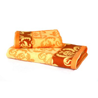 Рушник махровий Home Line "Квіти" (жовтий), 70х135см 98038