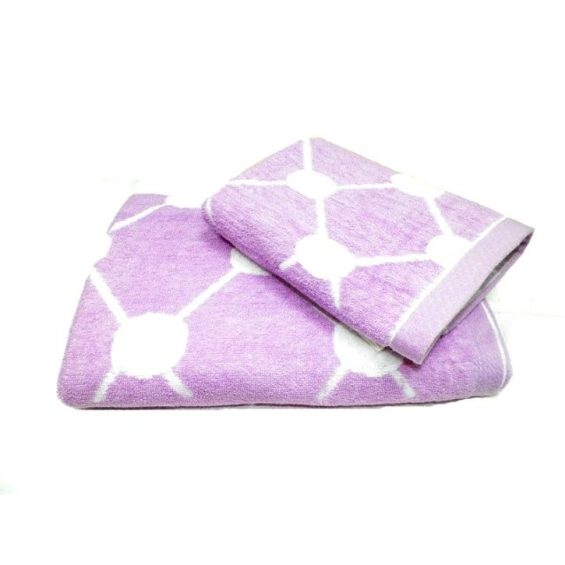 Рушник махровий Home Line "Ромашка" (фиолетовый), 70х135см 98026