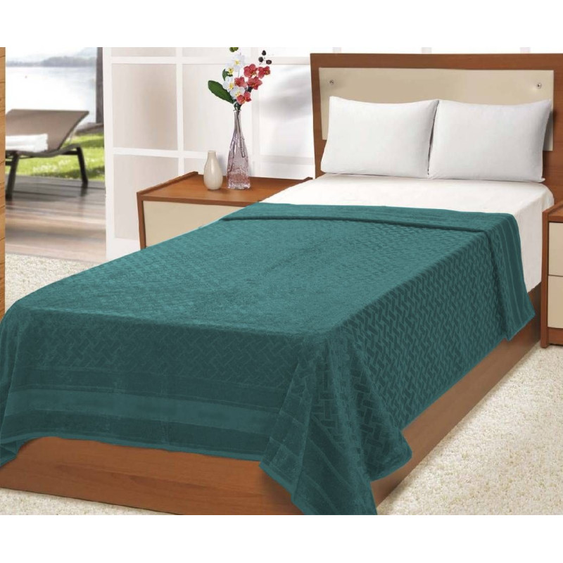 Простирадло махрове Shamrock (темно-блакитне) 150х200см 96729