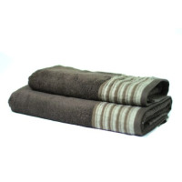 Рушник махровий Home Line "Eirene" (коричневий), 50х90см 96664
