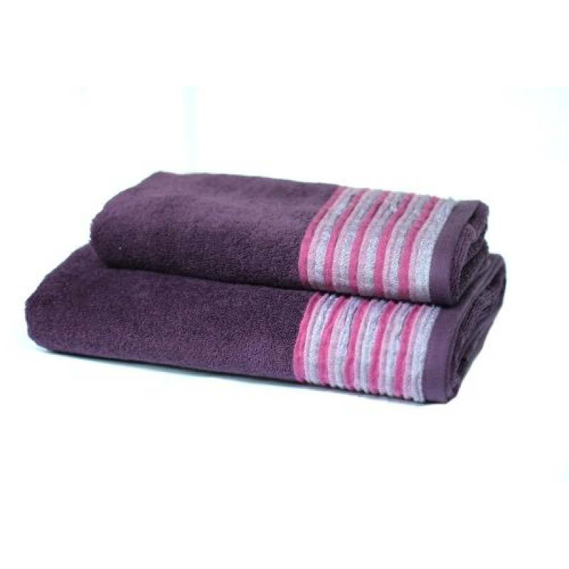 Рушник махровий Home Line "Eirene" (фиолетовый), 50х90см 96662