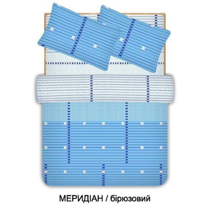 Евро комплект постельного белья Home Line "Меридиан" (бирюзовый) 96557